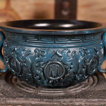 Antique Bronze Prosperity Cauldron – Symbol of Wealth & Abundance