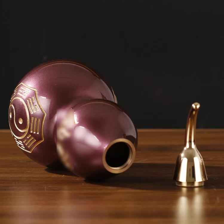 Bagua Golden Brass Gourd Sculpture