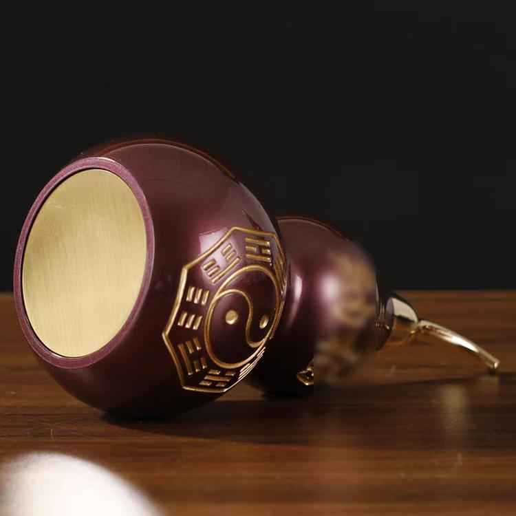Bagua Golden Brass Gourd Sculpture