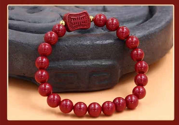Crimson Cinnabar Protection Bracelet – Ancient Energy Shield for Modern Life