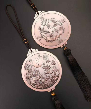 Double Qilin Mountain & Sea Wall Plaque – Guardian of Harmony & Prosperity