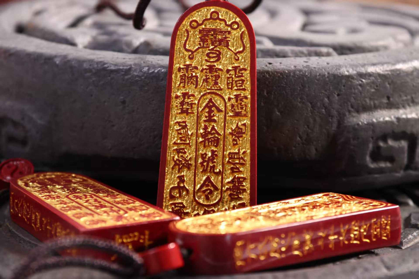 Five Thunder Command Cinnabar Pendant – Divine Protection & Taoist Power