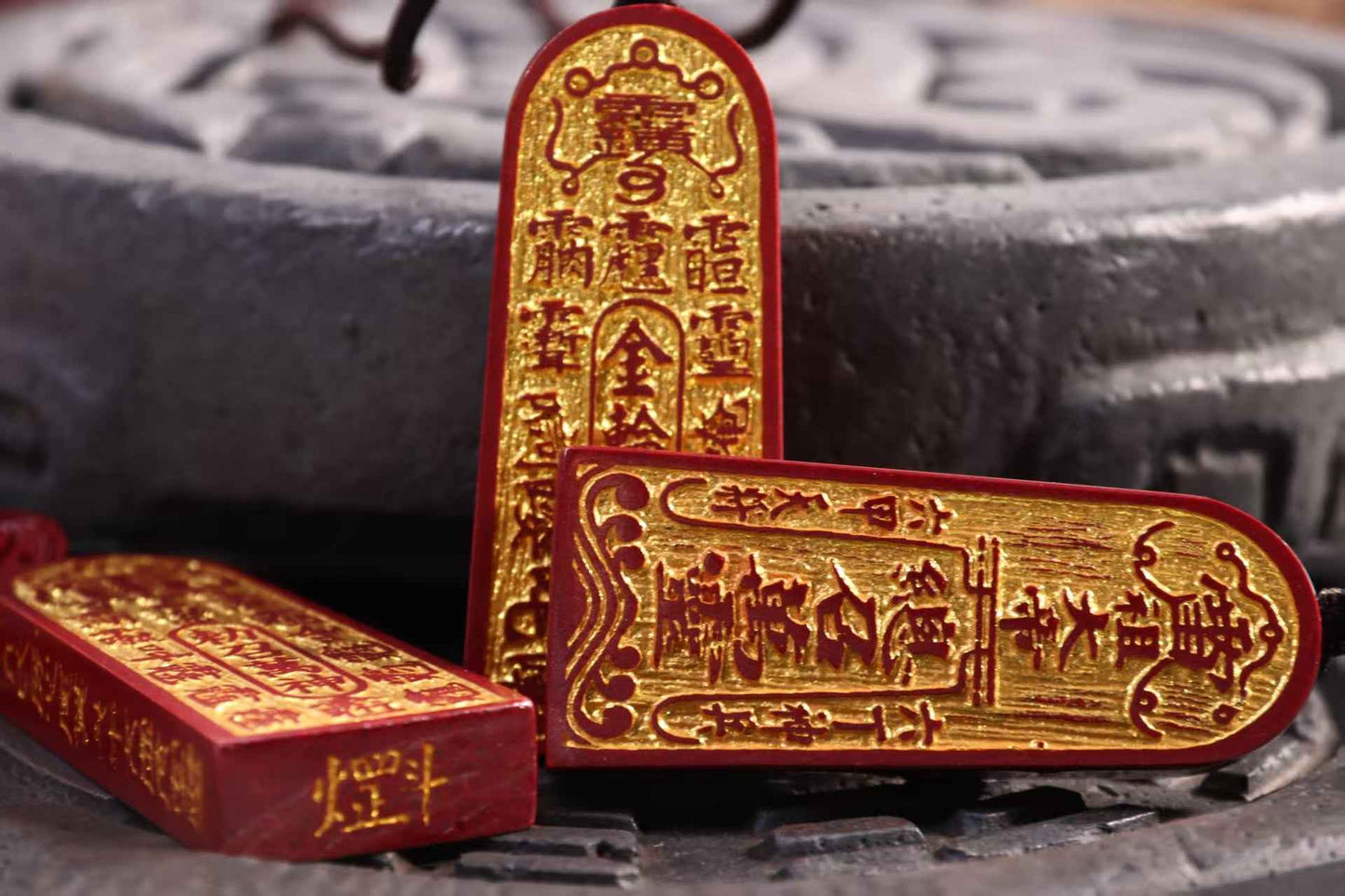 Five Thunder Command Cinnabar Pendant – Divine Protection & Taoist Power