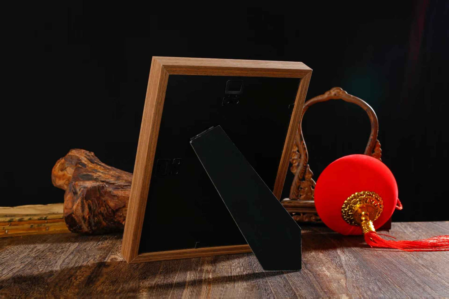 Marshal Yin Tai Sui Solid Wood Photo Frame – Guardian of Harmony & Cultural Elegance