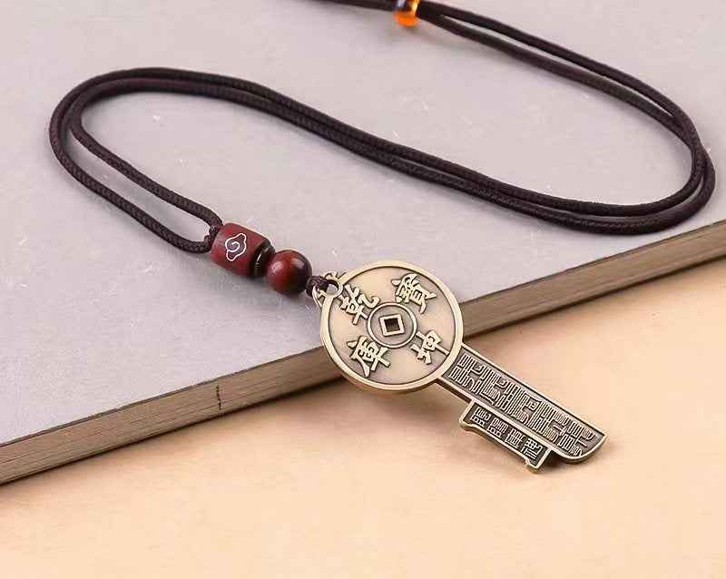 Qiankun Treasure Vault Key Pendant – Unlock Cosmic Prosperity & Mystical Charm