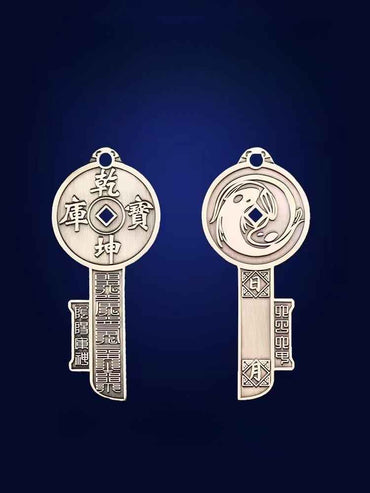 Qiankun Treasure Vault Key Pendant – Unlock Cosmic Prosperity & Mystical Charm