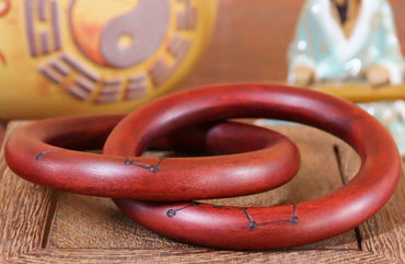 Red Sandalwood Qiankun Ring – Harmonizing Cosmic Energy & Artisanal Craftsmanship