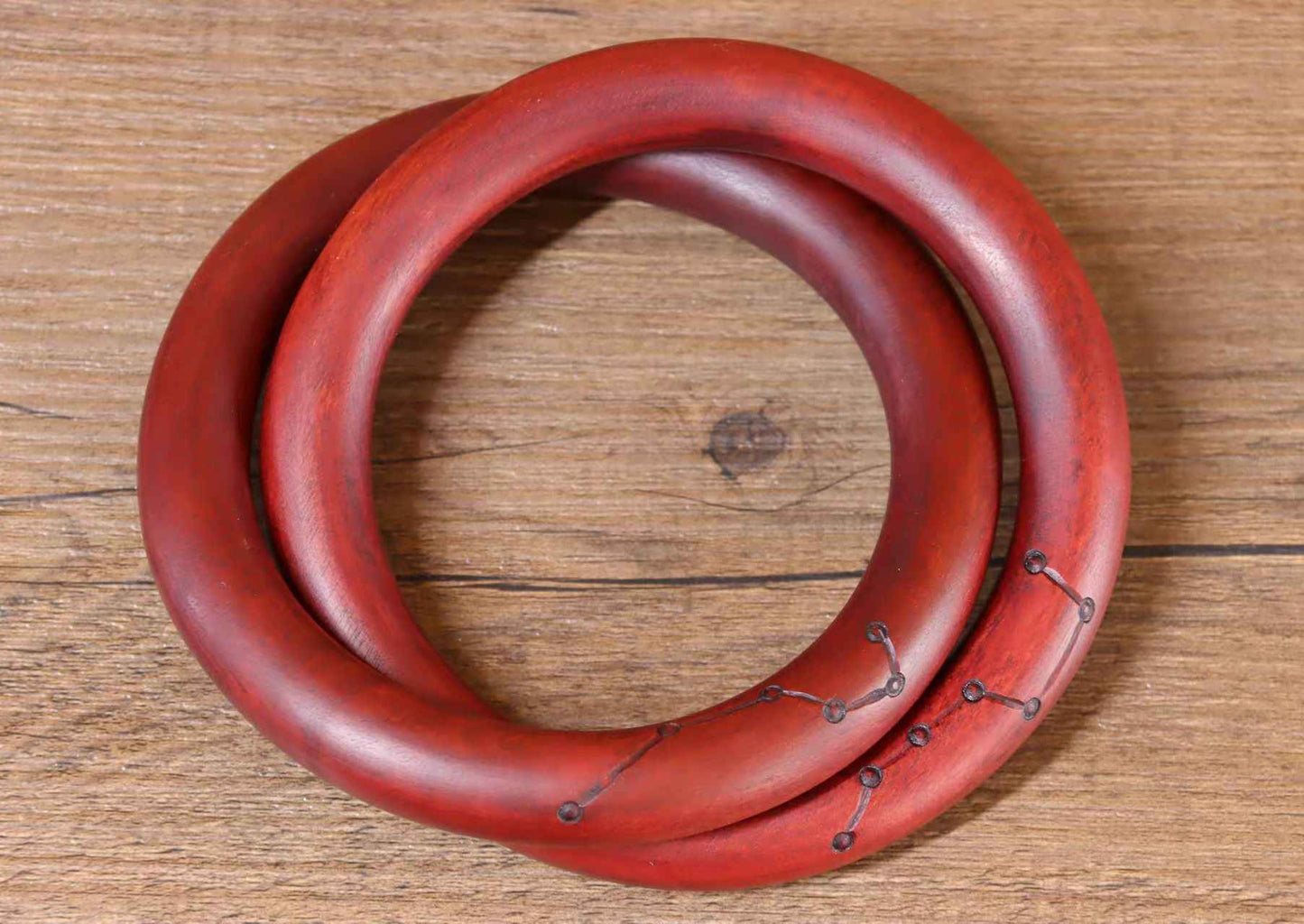 Red Sandalwood Qiankun Ring – Harmonizing Cosmic Energy & Artisanal Craftsmanship