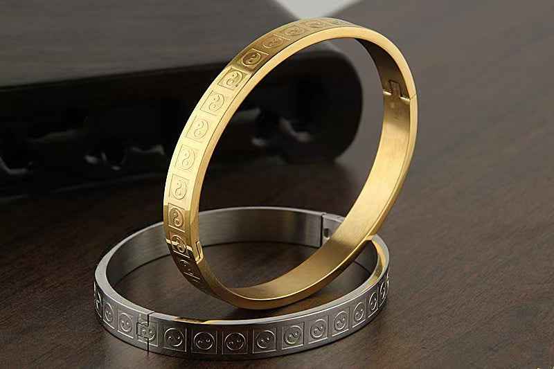 Taiji Bagua Titanium Steel Bracelet – Balance & Modern Resilience