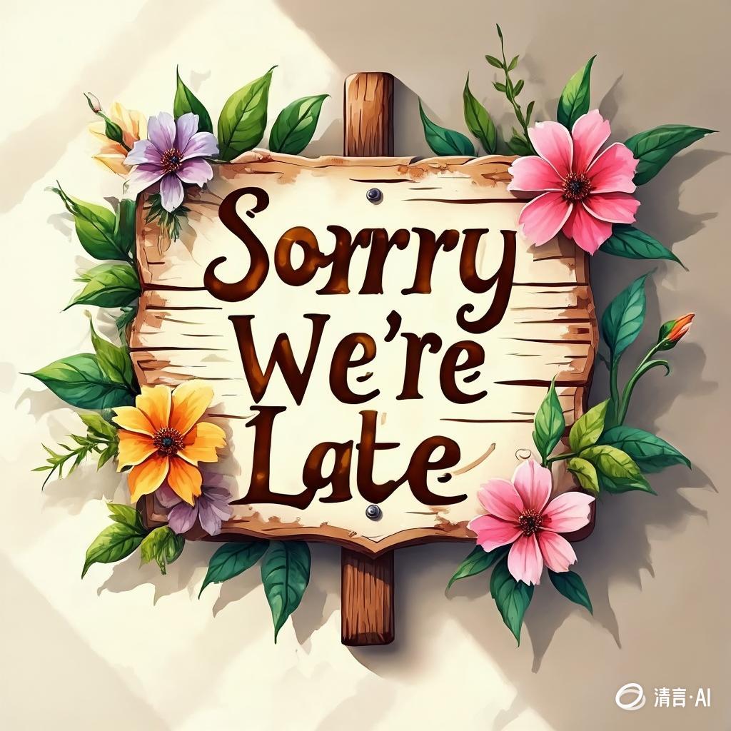 Sorry we're late.