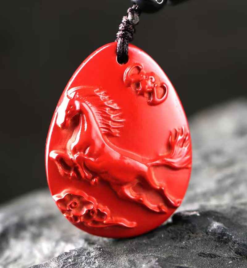12 Chinese Zodiac Cinnabar Pendants – Personalized Protection & Cultural Elegance