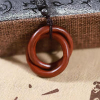Qiankun Ring Pendant (Yin Yang Balance Pendant) | 棗木乾坤圈掛件