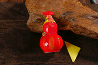 2025 Yi-Si Snake Year Tai Sui Ceramic Gourd - Hand-Painted Harmony Talisman for Snake, Pig, Tiger & Monkey Zodiacs