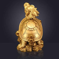 Auspicious Dragon-Tortoise Energy Amplifier (Loong-Gui Feng Shui Wealth & Longevity Sculpture)