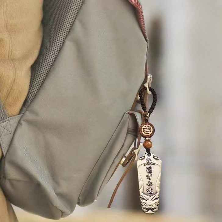 Brass Qilin Scholar Pendant – Exam Success & Intellectual