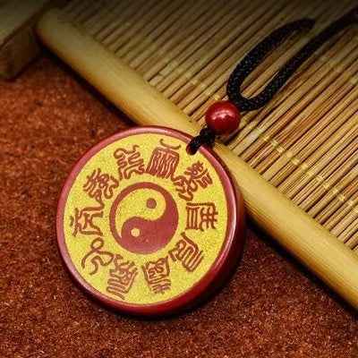 Purple-Gold Cinnabar "Celestial Thunder Scripture" Talisman – Divine Authority &amp; Cosmic Resonance