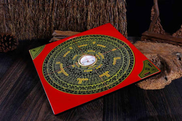 Classical 8-Inch Feng Shui Lo Pan (Bakelite &amp; Copper Master Geomancer's Compass)