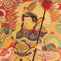 Divine Might Guardian Door Gods | Intangible Cultural Heritage Gold Foil New Year Prints | Dual-Process 3D Door God Set (30×38cm ×2 Sheets)