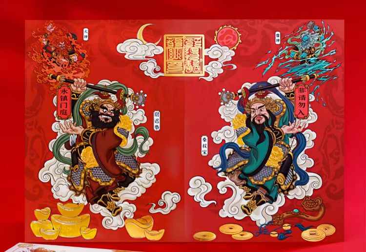 Leihuo Shenjun (Thunder-Fire Divine Lord) Door Gods