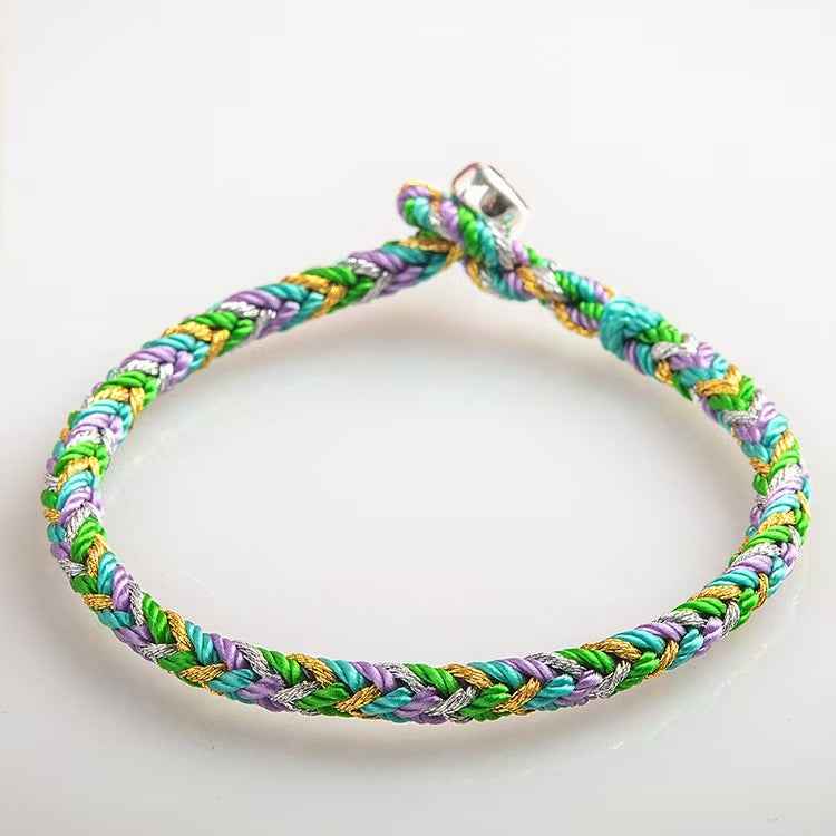 Dragon Boat Festival Five-Colored Thread Bracelet – Handwoven Harmony &amp; Ancient Blessings