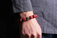 Four Celestial Guardians Cinnabar Bracelet – Divine Protection &amp; Cosmic Harmony