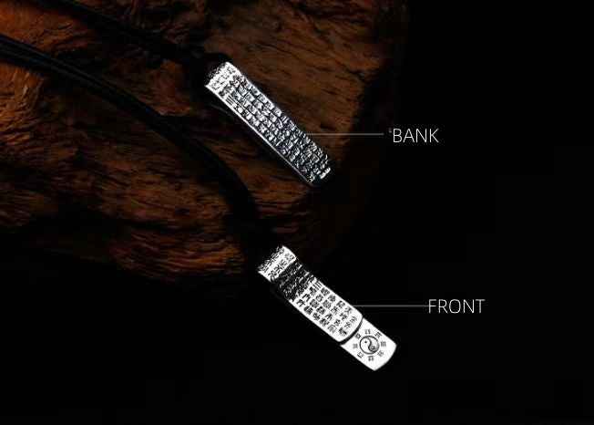 Golden Light Mantra Pendant - S925 Sterling Silver