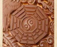 Ice Obsidian Dragon-Phoenix Disc Pendant – Yin-Yang Harmony Talisman (4.9×0.9cm)