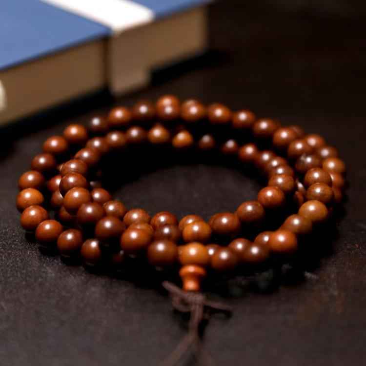 Lightning-Struck Jujube Wood 108 Mala Beads – Sacred Buddhist &amp; Taoist Prayer Rosary