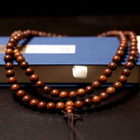 Lightning-Struck Jujube Wood 108 Mala Beads – Sacred Buddhist &amp; Taoist Prayer Rosary
