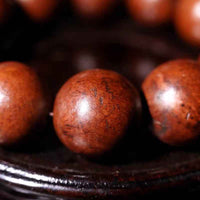 Lightning-Struck Jujube Wood 12-Bead Sacred Mala – Taoist Energy Talisman (2cm Beads)