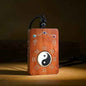 Lightning-Struck Jujube Wood &amp; Silver Inlay Taiji Pendant – Cosmic Harmony &amp; Spiritual Defense