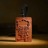 Lightning-Struck Jujube Wood &amp; Silver Inlay Taiji Pendant – Cosmic Harmony &amp; Spiritual Defense