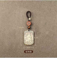 Marshal Zhao Gongming Command Talisman - Solid Copper Wealth God Plaque (5x3cm)