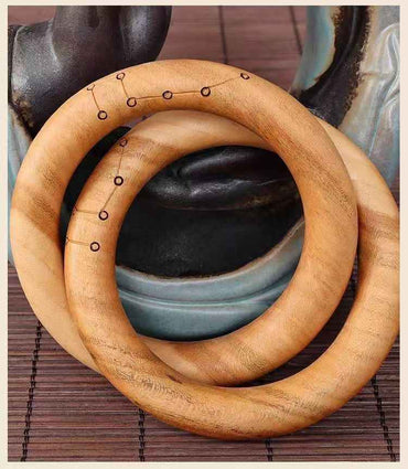 Peach Wood Qiankun Ring (Yin-Yang Ring)