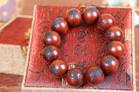 Lightning-Struck Jujube Wood "Cross Celestial Scripture" Prayer Beads