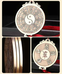 Pure Brass Bagua Mirror – Feng Shui Protection & Cosmic Harmony
