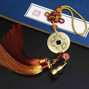 Five Yellow & Two Black Sha Amulet(Wu Huang Er Hei Ling Feng Shui Talisman)