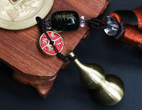 Five Yellow & Two Black Sha Amulet(Wu Huang Er Hei Ling Feng Shui Talisman)