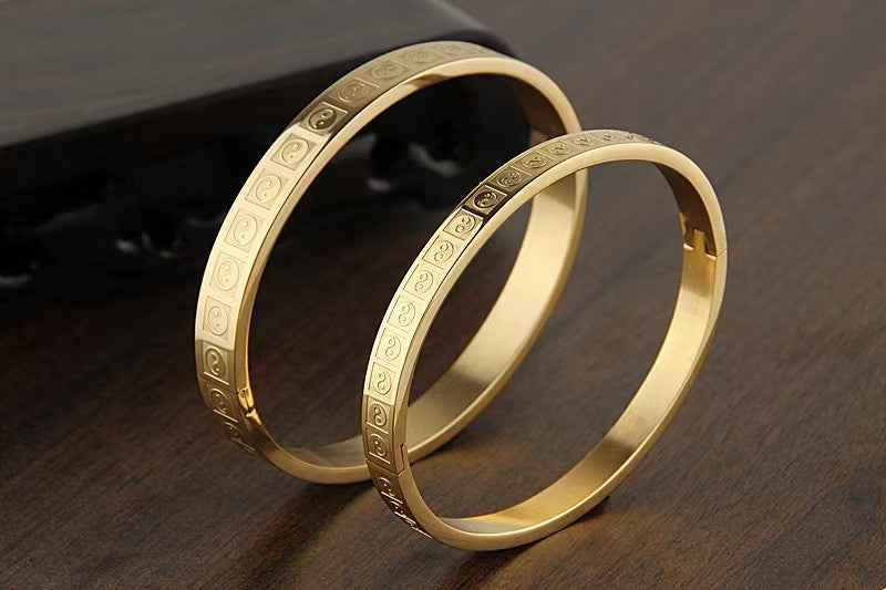 Taiji Bagua Titanium Steel Bracelet – Balance & Modern Resilience