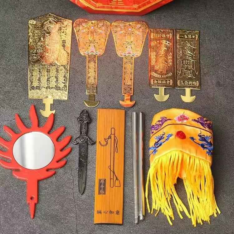 Wenchang Scholarly Blessing Altar Set - Hand-Painted Academic Success Talisman for Student Homes